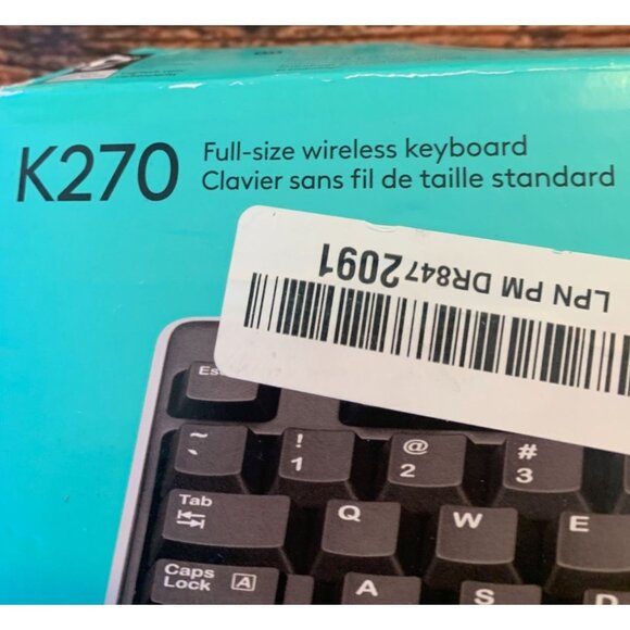 Logitech K270 Wireless Keyboard Full-Size Design With USB Receiver - Picture 3 of 9